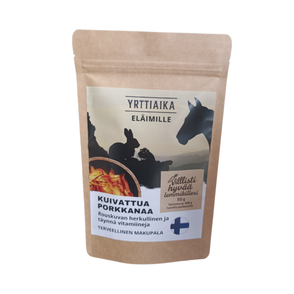 kuivattuja porkkanoita eläimille